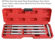 Spark Plug Thread Repair Tool Kit 14mm 12mm 18mm 10mm 8mm M8 M10 M12 M14 M18