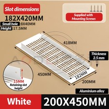 Aluminium Air Vent Grille Built-in Appliances Furniture Metal Ventilation Cover