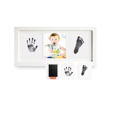 Baby Handprint Footprint Kit with Frame Inkless Mess-Ink Pad, Non-Newborn...
