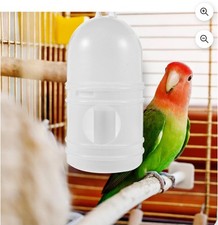 Topbathy Water Feeder for Birds Pigeon Waterer Plastic 2Set White