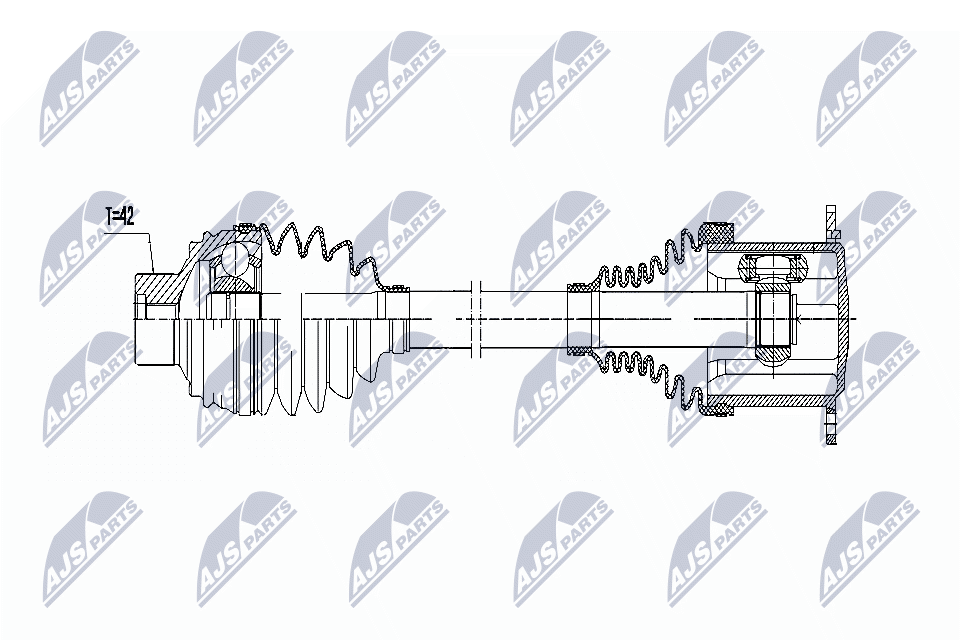 NPW-AU-009 NTY Drive Shaft for AUDI - Image 4