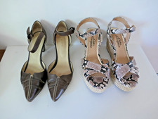 Lot 2 paires chaussures femme sandales compensées et escarpins T 39