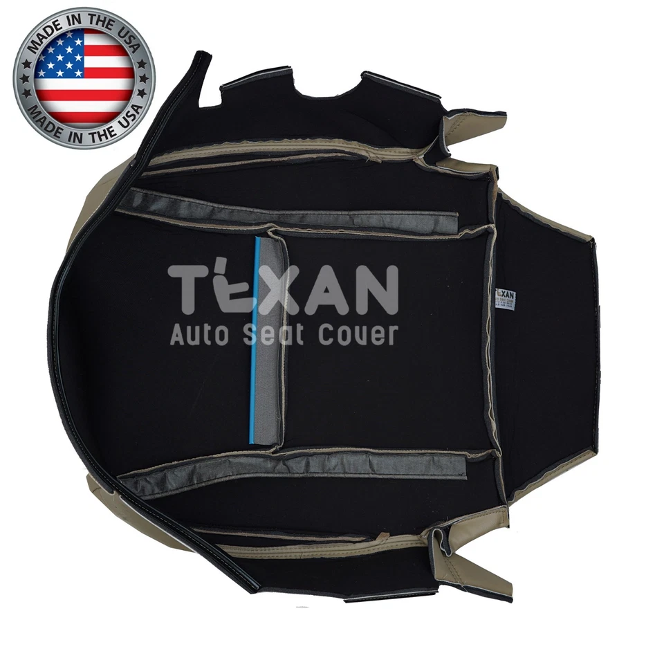 Кожаный чехол на сиденье снизу для пассажира Toyota Land Cruiser Prado 2002-2009 годов выпуска желтовато-коричневый - Изображение 3 из 4