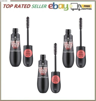 Essence | 3-Pack Bye Panda Eyes Tubing Mascara | Smudge-proof & Volumizing