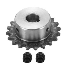  25 Chain Roller Sprocket 10mm Bore 43mm OD, 20 Tooth with 3x1.4mm Keyway