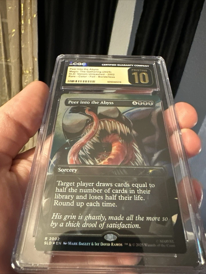 MTG Peer into the Abyss Foil Secret Lair Venom Unleashed CGC Pristine 10 🔥 - Image 3 of 4