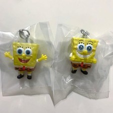 Lot de 2 porte-clés Gacha Capsule Toy Bob l'éponge Mejirushi Accessoire Gacha