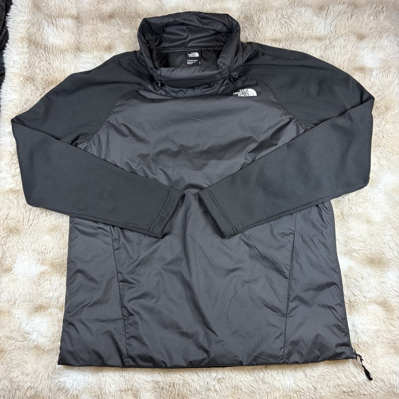 North Face Pullover Jacket Womens Medium Black Pr… - image 1