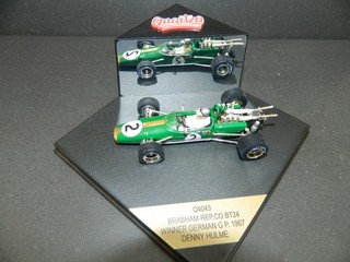 BRABHAM REPCO BT24 HULME ALLEMAGNE 1967 1/43 QUARTZO