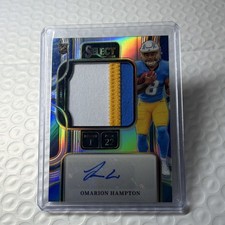 Panini 2025 Select Omarion Hampton Prime Selection Rookie Prizm Auto Mem /199