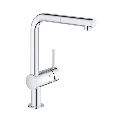 GROHE Küchenarmatur Wasserhahn Spültischarmatur MINTA Chrom mit Handbrause