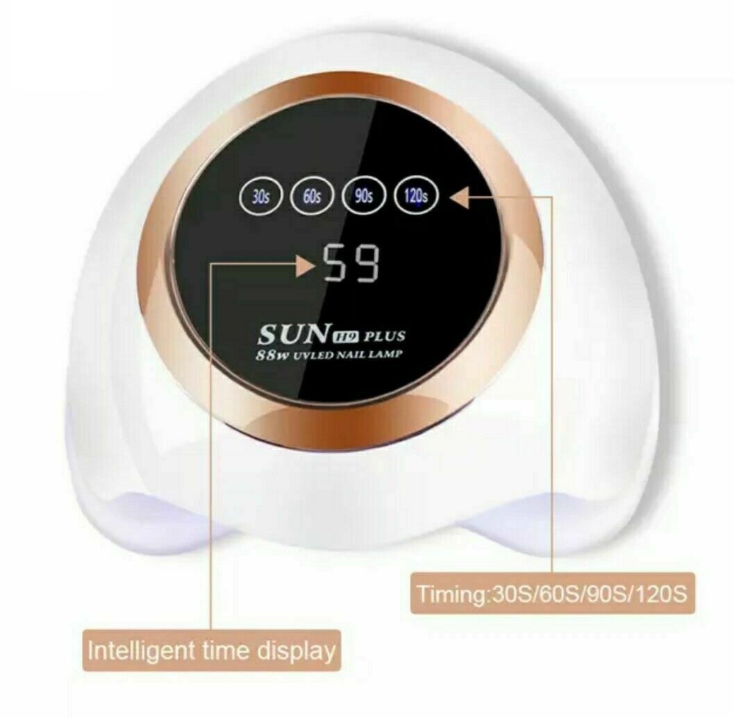 Lampada LED UV Sun H9 Plus 88W Fornetto Professionale Unghie Nail - 4