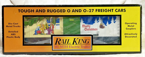 Belén de vagón de Navidad Rail King 2012 #30-74692 MTH trenes eléctricos | Zustand: New