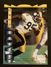 1995 Collector's Edge Silver DieCut Steelers #162 Greg Lloyd Pittsburgh Steelers