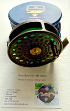 Vintage Hardy The Golden Princess Fly Reel with WF8 Intermediate Line & Case