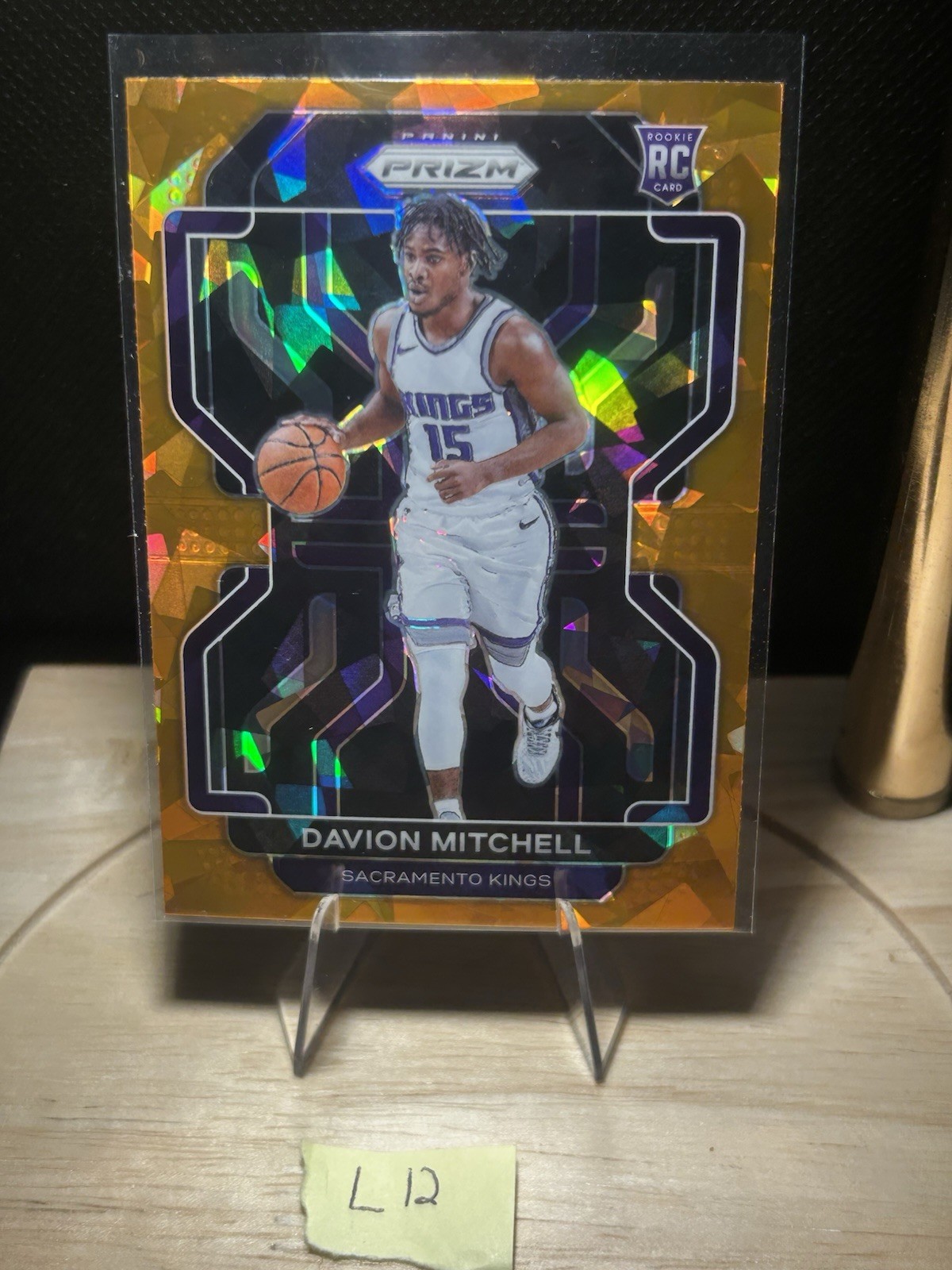 Davion Mitchell RC Orange Ice 2021-22 Panini Prizm #312 Sacramento Kings