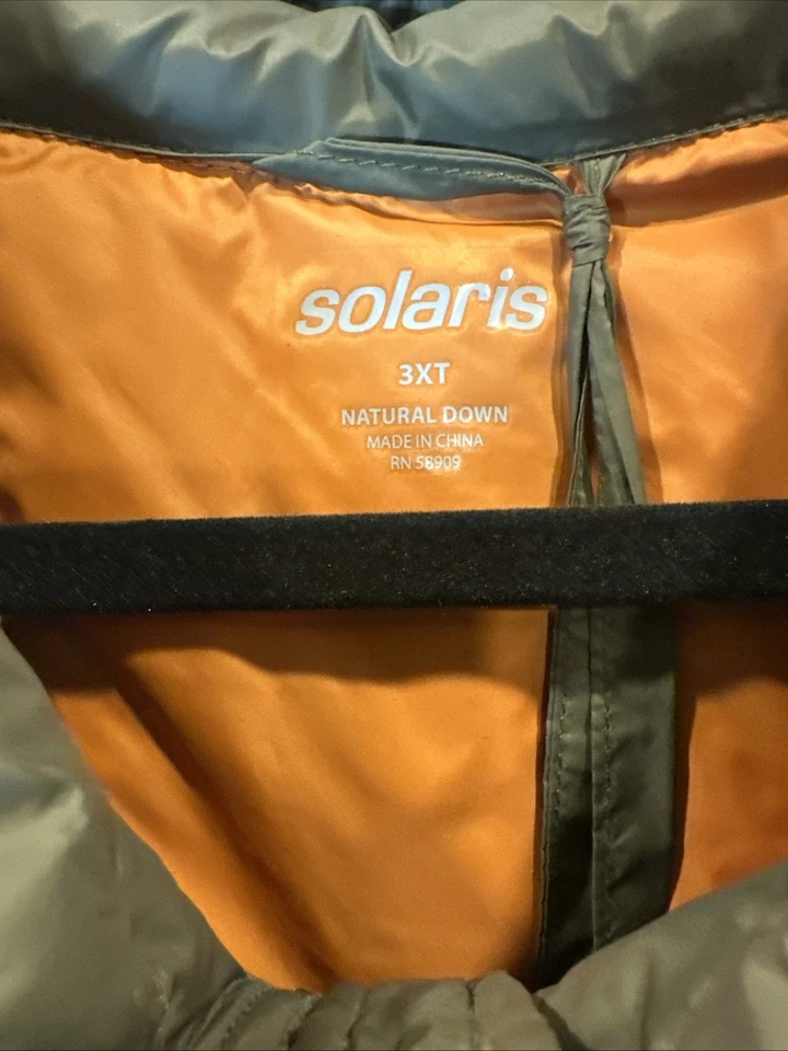Solaris Mens Puffer Vest 3XT Down Lightweight Sleeveless Vest Packable Big Tall - Image 3 of 4
