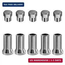 10pcs Tr414ac Tpms Chrome Valve Stem Sleeve Covers And Cap Dress Up Kit Valve S 10pcs Tr414ac Tpms Chrome Valve Stem Sleeve Covers And Cap Dress Up Kit Valve S