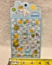 Miniso Stickers Sanrio Lemon Cinnamoroll Sparkling Puffy Sticker Sheet - New