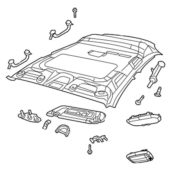 For Dodge Grand Caravan 2014 Mopar 5JG55HDAAD Dome Light — 第 4/4 张图片