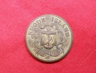 Vintage Original Civil War relic dug flat RHODE ISLAND button Spotsylvania