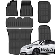 SEALIGHT Tesla Model Y Floor Mats 5 Seat 2021-2024, All Weather Custom Fit Floor