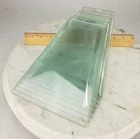 9x Beveled Trapezoidal Clear Glass Replacement Panel Chandelier Lamp Trapezoid