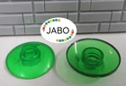 (D13/3/7) LEGO 2x 4740 Dish Sat Radar Dish 2x2 Transparent Green