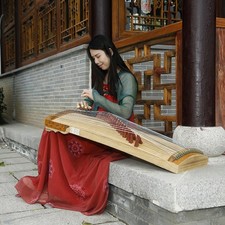 39" Chinese 21-String GuZheng Zither Harp Koto Aged Paulownia Concert Grade 2344