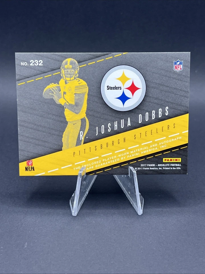 2017 Panini Absolute - Rookie Premiere Material Autos R. Joshua Dobbs #232 /99 - Image 2 of 2