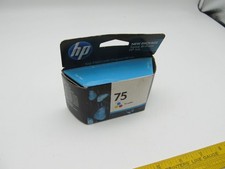 NEW IN BOX Genuine HP 75 Tri-Color Ink Cartridge CB337WN140 Dated 2011