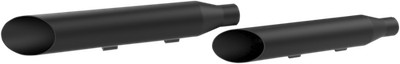 Khrome Werks 3in. HP-Plus Slip-On Mufflers Slash-Down - Black 202895