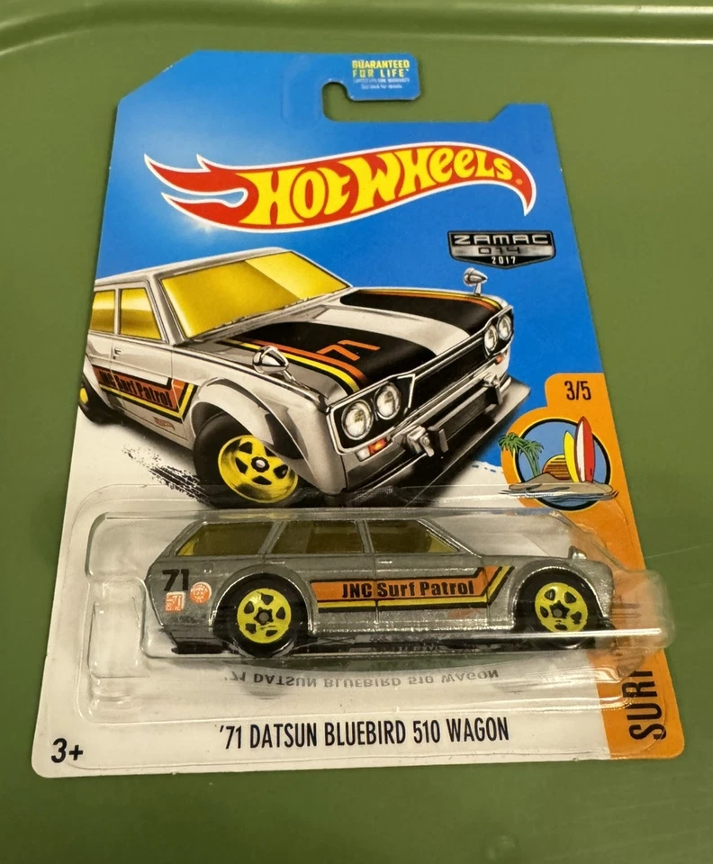Hot Wheels Zamac '71 2017 Datsun Bluebird 510 Wagon 3/5 Surf's Up Foto 4 de 4
