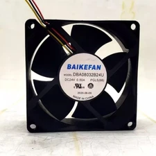 BAIKEFAN DB08032B24U 8038 DC24V 0.50A 8CM 3-wire double ball cooling fan