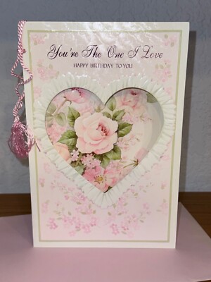 Vintage Carlton ''You're The One I Love Happy Birthday To You'' Greeting Card