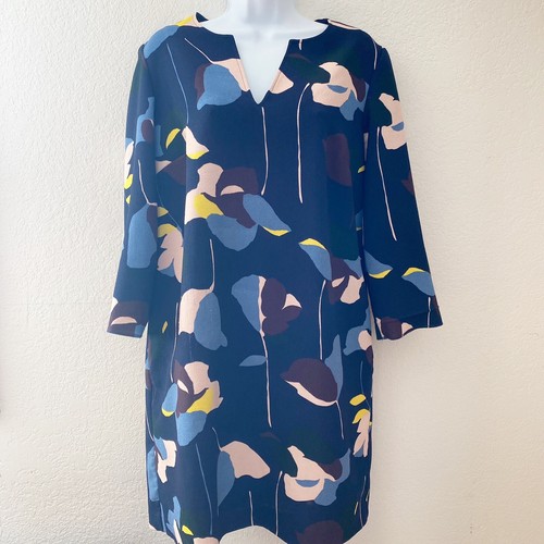 boden easy notch tunic dress womens size 8