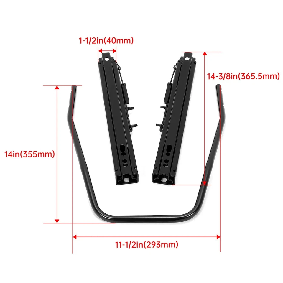 Регулируемый универсальный кронштейн для направляющей ползунка основания гоночного сиденья автомобиля с двойным замком SBR-001 - Изображение 4 из 4