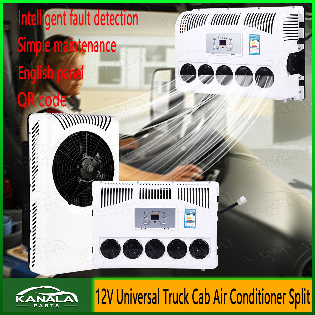 12V German Truck Split AC for Trucks and Caravans