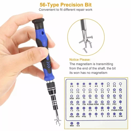 60X Computer Repair Kit Set Tool Laptop PC Precision Screwdriver Torx Smartphone - Picture 10 of 10