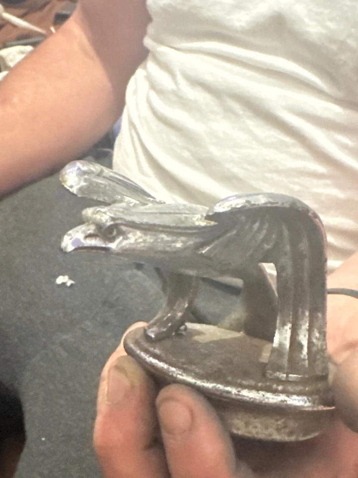 Chevrolet Eagle 1930/1931 vintage, equipo OEM tapa radiador capó ornamento. Foto 2 de 2