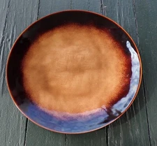 Vintage Enamel on Copper Art Display Large Plate 1969  The Metropolitan Club