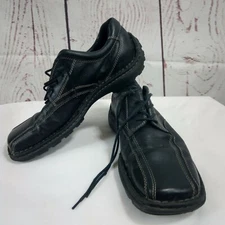 STEVE MADDEN Maxxim Men's Black Leather Bicycle Toe Driving Lace Up Shoes 11 M