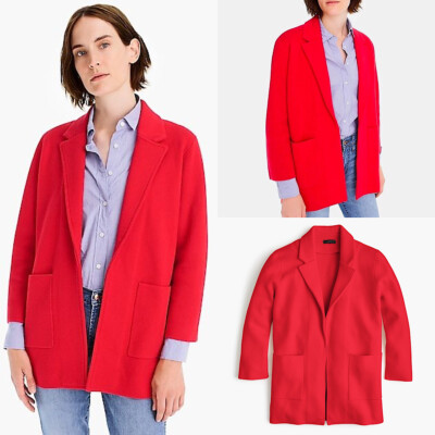 front Sweater-blazer CERISE RED J0244 
