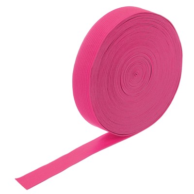 Elastic Bands for Sewing, 0.8 Inch 11 Yards Knit Elastic Spool [Deep Rose Red]