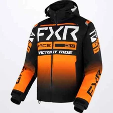 FXR MENS RRX Winter JACKET COAT - SNOWMOBILE - Black/Orange - S or  M - NEW