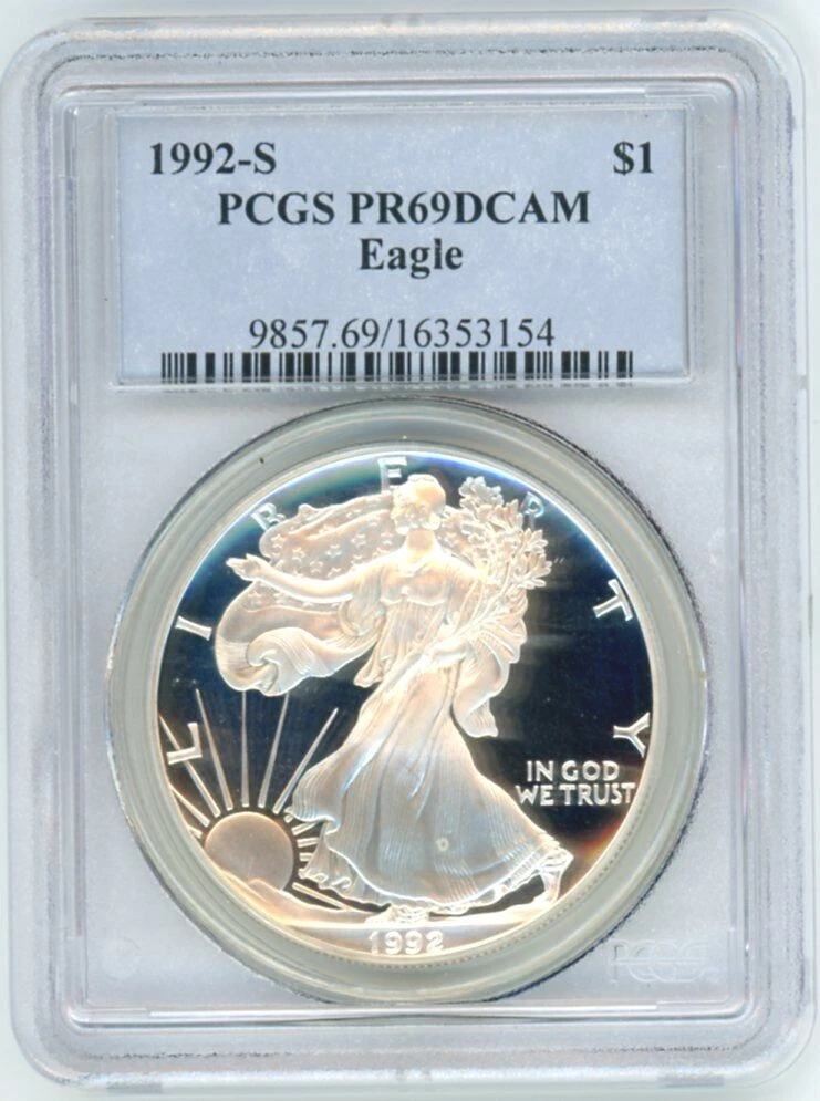 American Eagle PR 69 Graded 1992 Silver Bullion Coins for sale | eBay