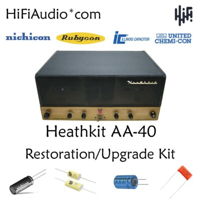 Heathkit AA-40 amp restoration kit service recap capacitor fix rebuild
