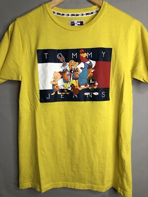 Tommy Jeans Tommy Hilfiger x Space Jam Bugs Bunny Shirt Yellow Adult Small