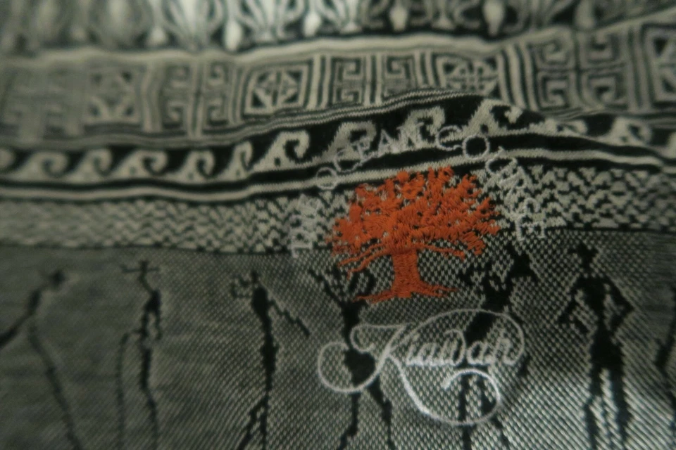 Descente Golf Kiawah Ocean Course Polo Men's 2XL Hieroglyph All Over Print Black - Image 3 of 4