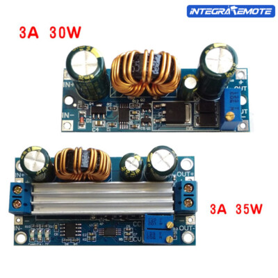 DC-DC 3A 30/35W Auto Buck Boost Step Up/Down CC CV Adjustable Regulator Module